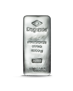 1 kg Degussa Silberbarren