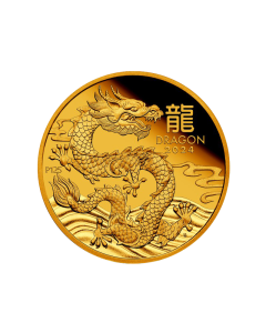 1 oz Lunar III Gold Coin Dragon 2024